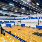 Interior of Carthage Junior High gym.