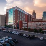 Exterior of Courtyard Residence in downtown KC.