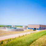 Exterior of Hefner Water Treatment Plant Sludge Handling Facilities.