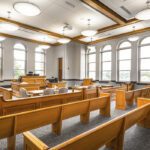 Interior of Jasper County Historic Courthouse.