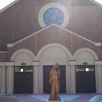 Exterior of Saint Mary Catholic Church and School.